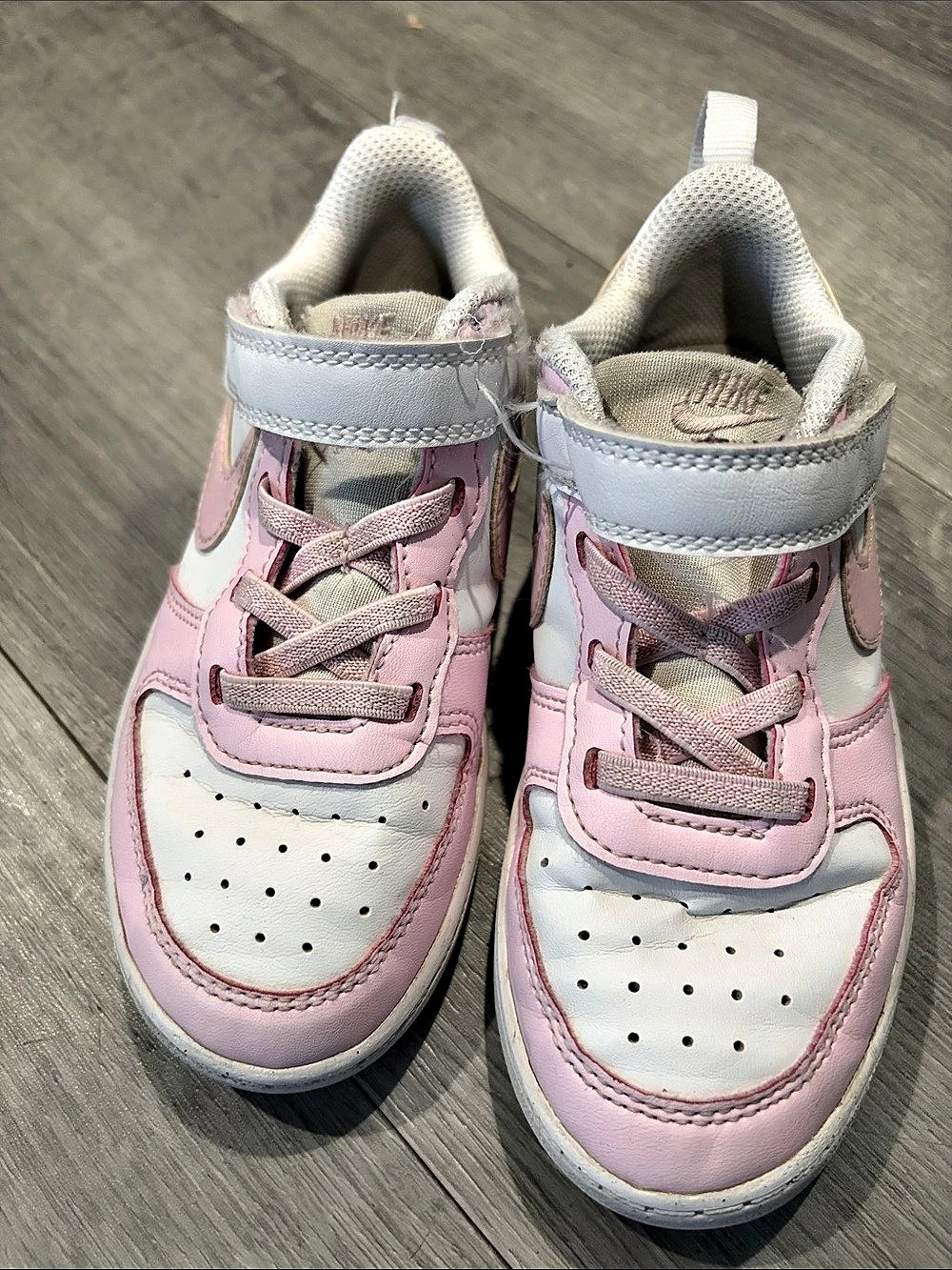 Nike All Day Play Pink & White Sneakers 10C